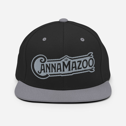 Cannamazo Grey Stitch Snapback Hat