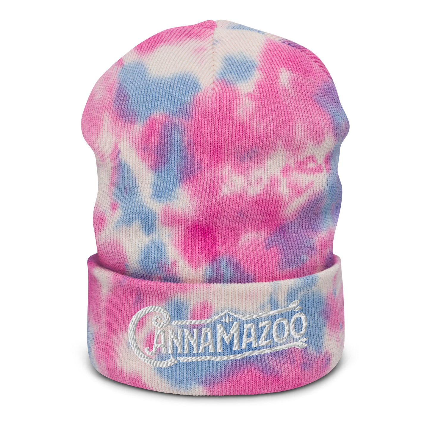 Cannamazoo White Stitch Tie-dye Beanie