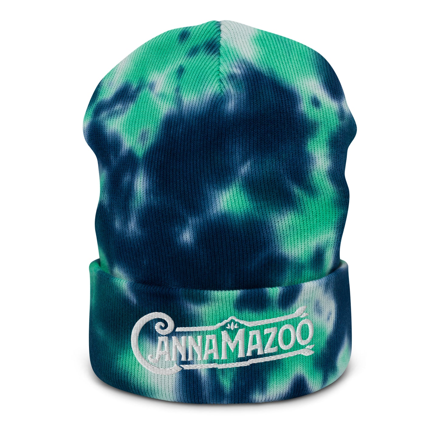 Cannamazoo White Stitch Tie-dye Beanie