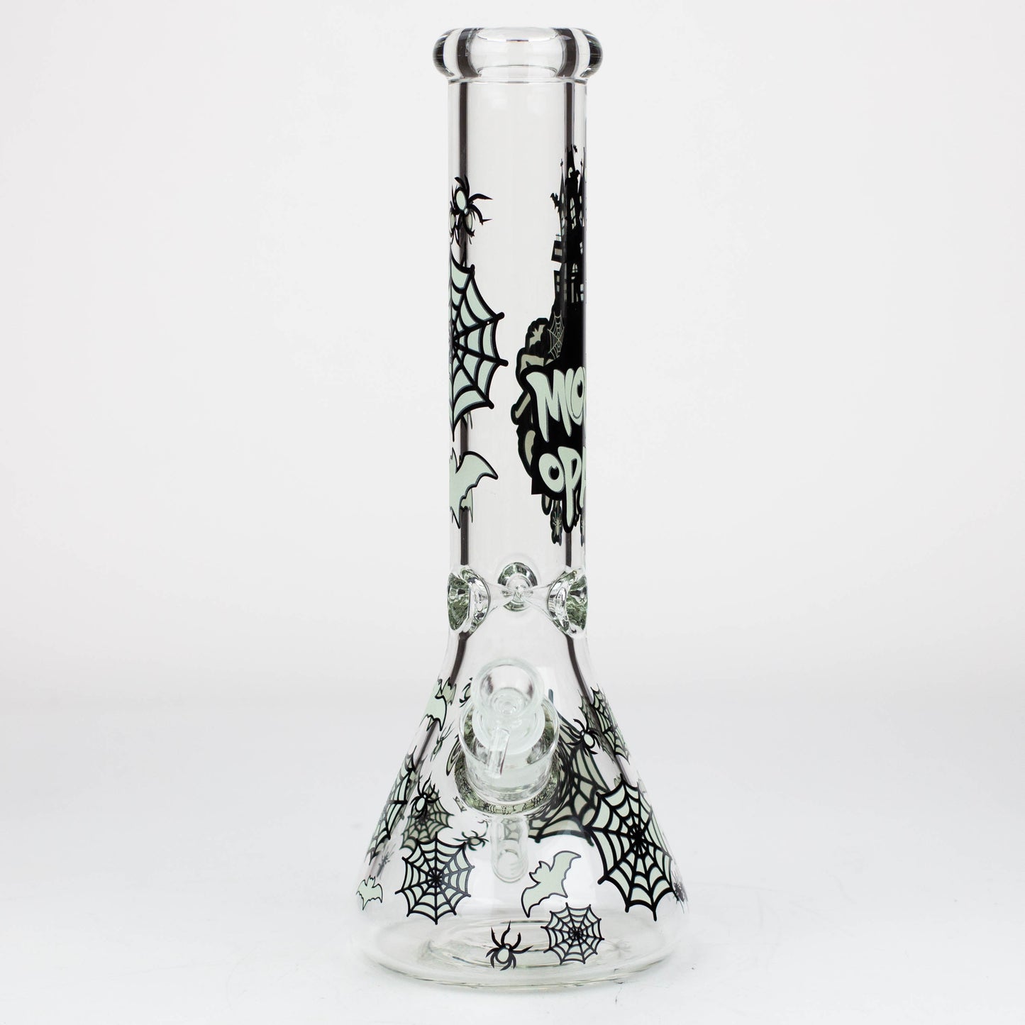 14" Glow in the dark 7 mm glass water bong [YG]_3