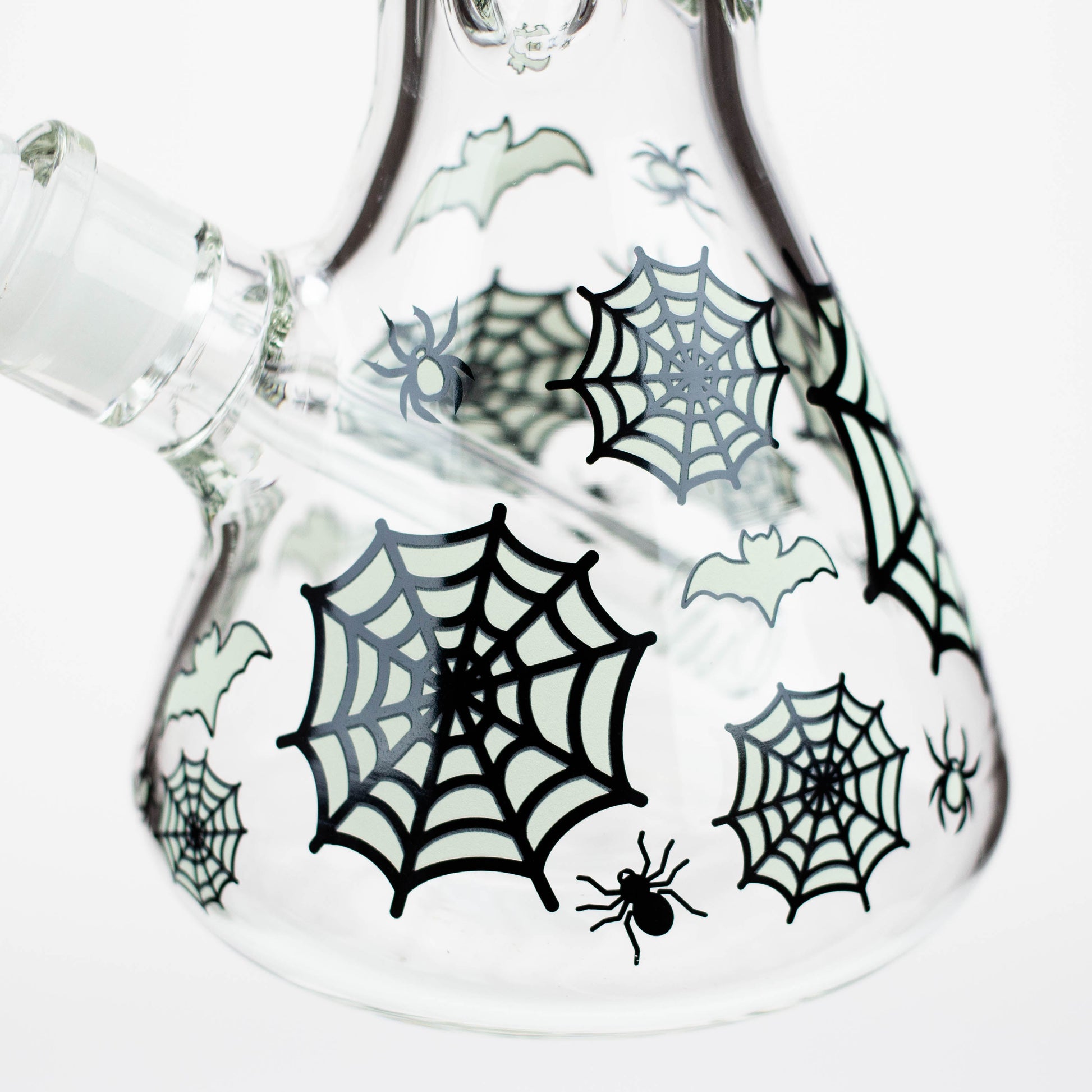 14" Glow in the dark 7 mm glass water bong [YG]_6