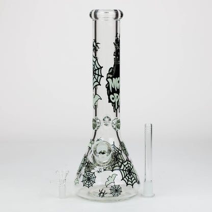 14" Glow in the dark 7 mm glass water bong [YG]_7