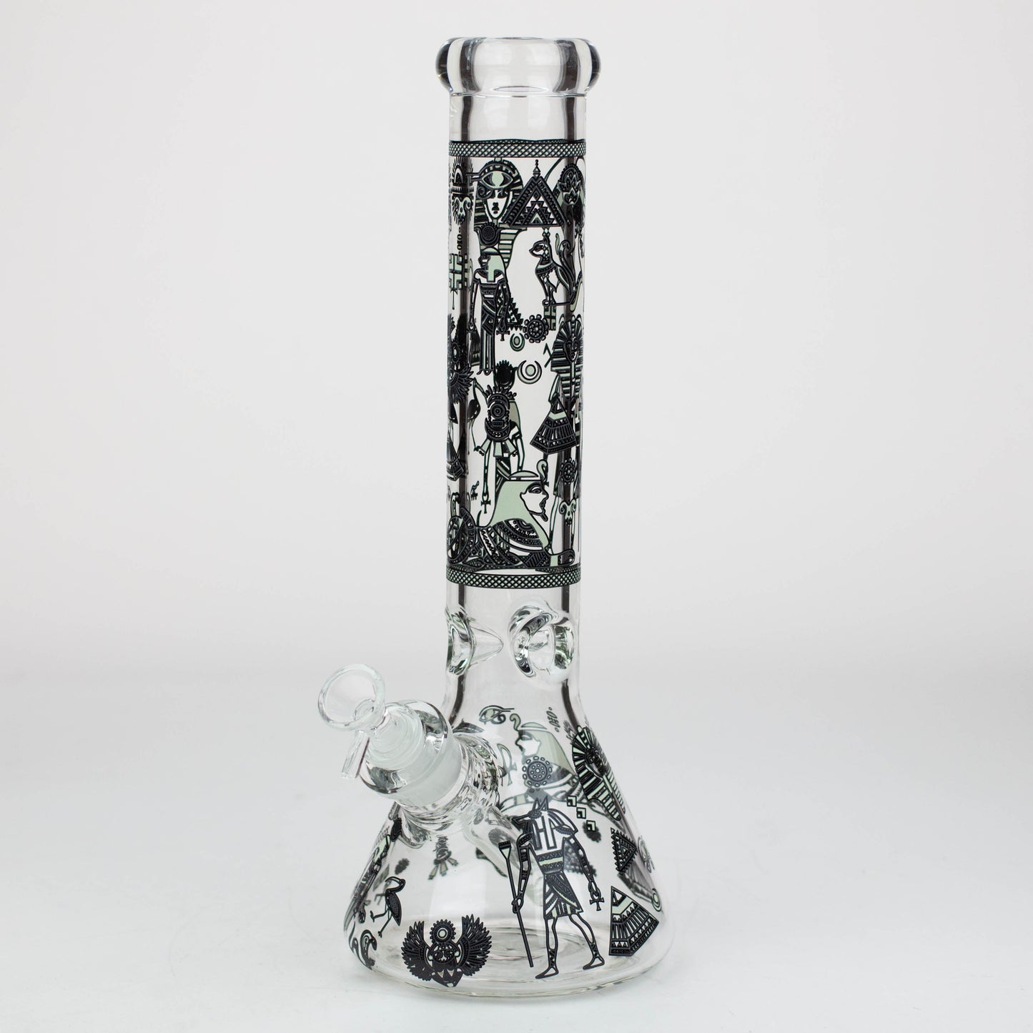 14" Glow in the dark 7 mm glass water bong [YG]_10