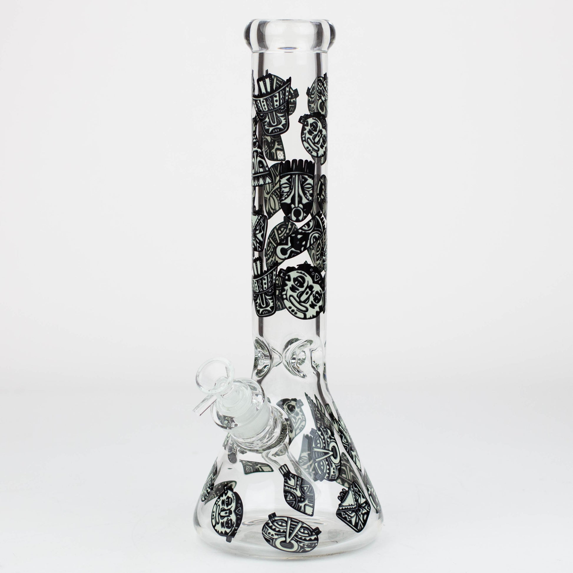 14" Glow in the dark 7 mm glass water bong [YG]_9