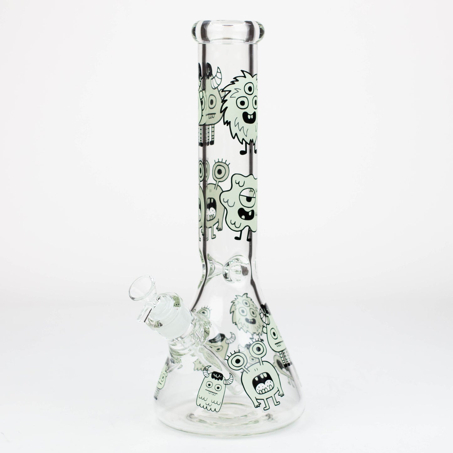 14" Glow in the dark 7 mm glass water bong [YG]_1