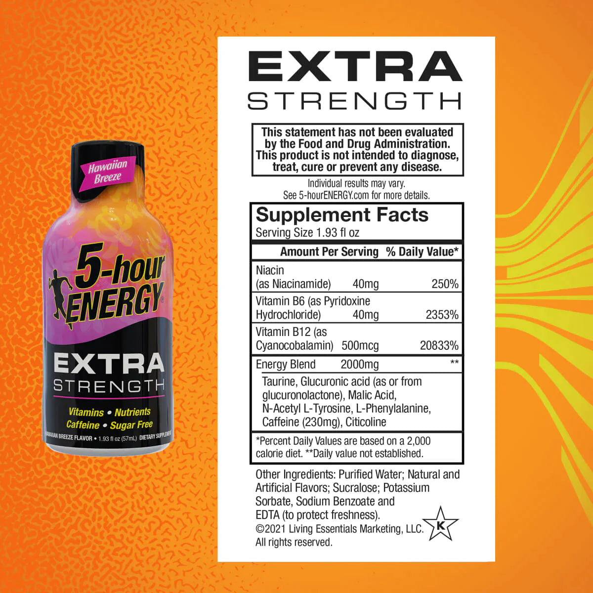 Hawaiian Breeze Flavor Extra Strength 5-hour ENERGY Drink_2