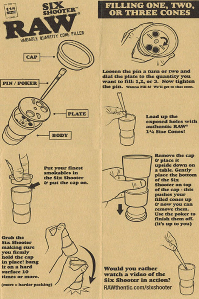 Raw six shooter for 1 1/4 size cones_5