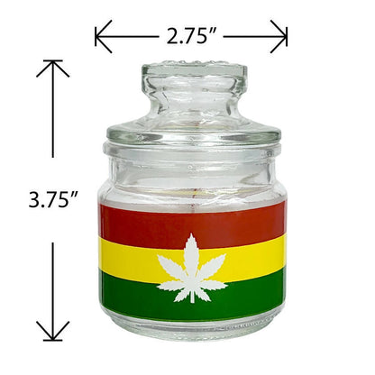 Ashtray set with Stash jar - LEAF DESIGN_2